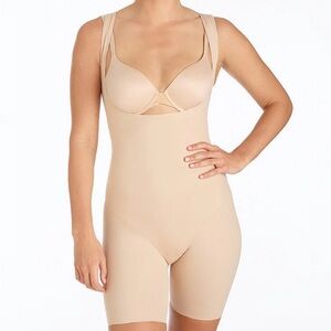 TC Fine Intimates size S Beige Firm Control Open-Bust One piece
Bodysuit
